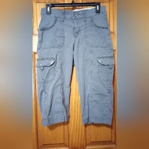 Lee Comfort Waistband Cargo Capris,Size 4